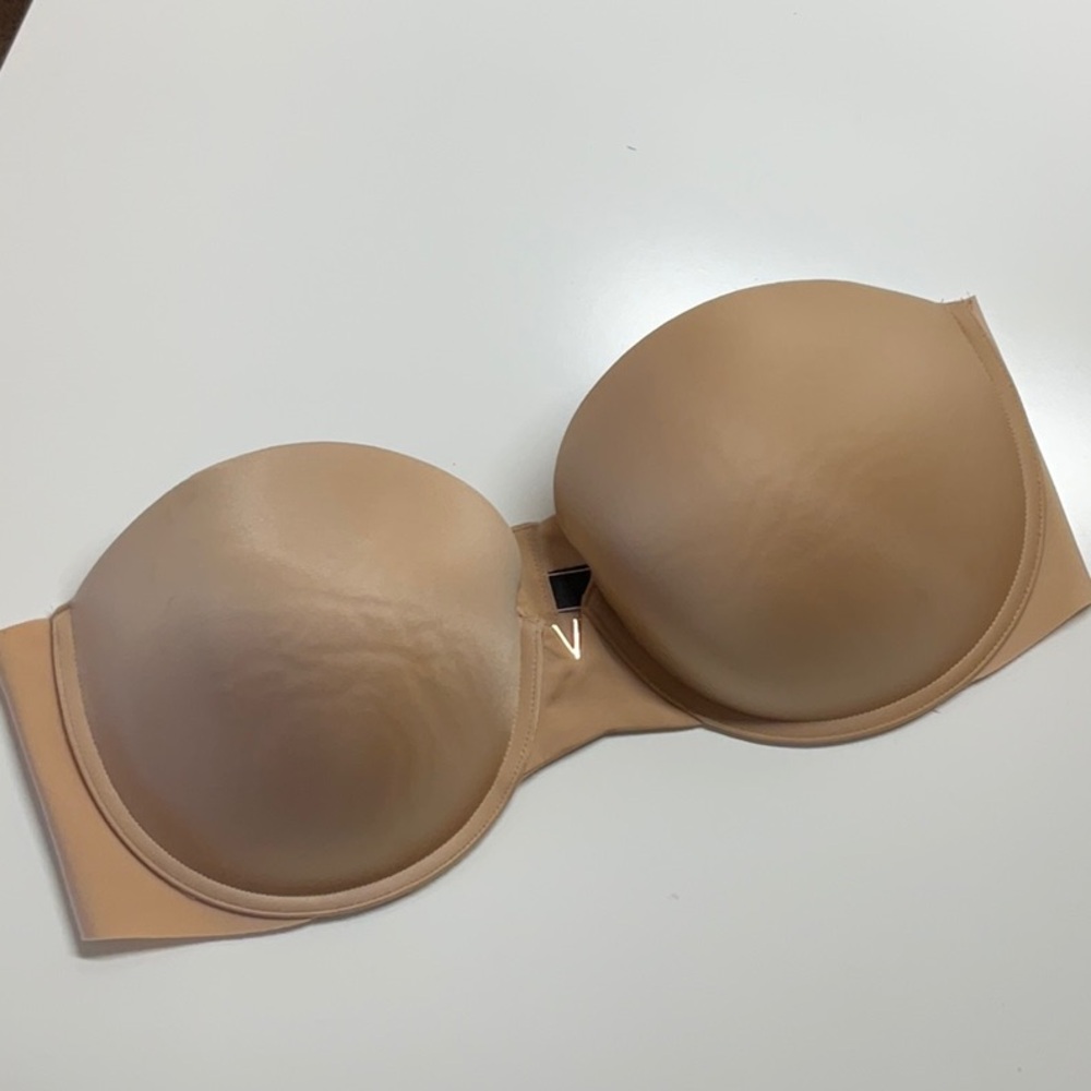 Victoria’s Secret Illusions Strapless Bra 38D Beige